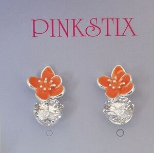 NWT Orange Blossom CZ stud earrings